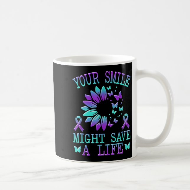 Caneca De Café Suicide Awareness Suicide Prevention Suprt Survivo (Direita)