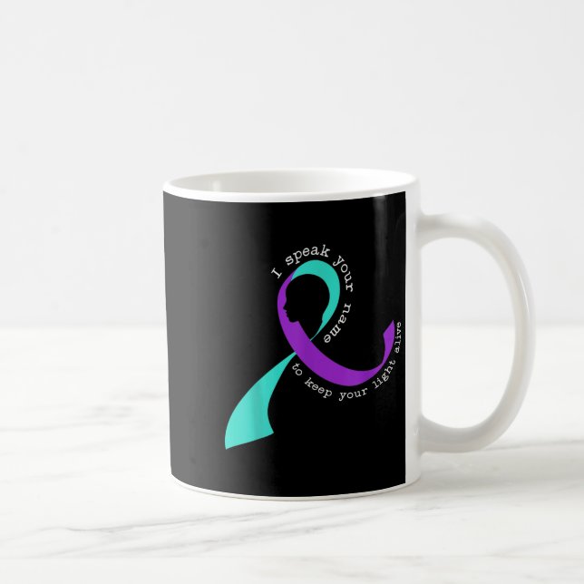 Caneca De Café Suicide Awareness Suicide Prevention Suprt Survivo (Direita)