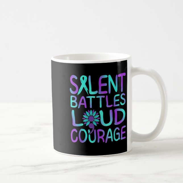 Caneca De Café Suicide Awareness Suicide Prevention Suprt Survivo (Direita)