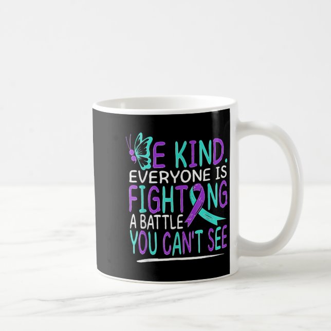 Caneca De Café Suicide Awareness Suicide Prevention Suprt Survivo (Direita)