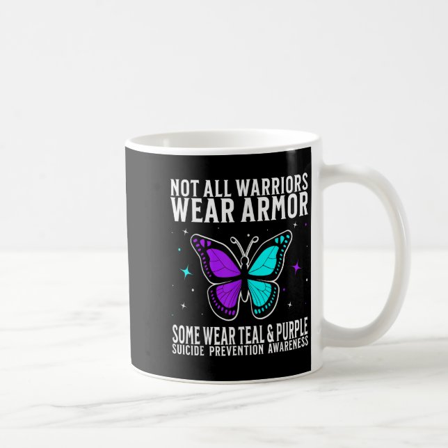 Caneca De Café Suicide Awareness Warrior Suicide Prevention Aware (Direita)