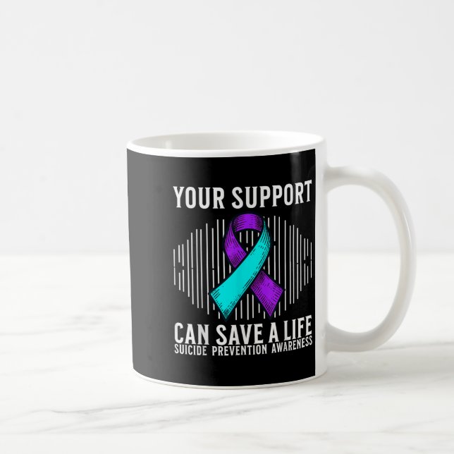 Caneca De Café Suicide Awareness Warrior Suicide Prevention Aware (Direita)