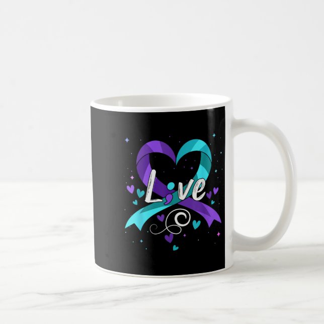Caneca De Café Suicide Prevention - Semicolon Suicide Awareness R (Direita)
