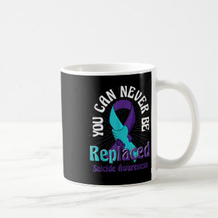 Caneca De Café Suicídio Sensibilização Teal Rupa Penteada Suicídi