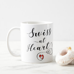 Caneca De Café Suíço no coração, suiça