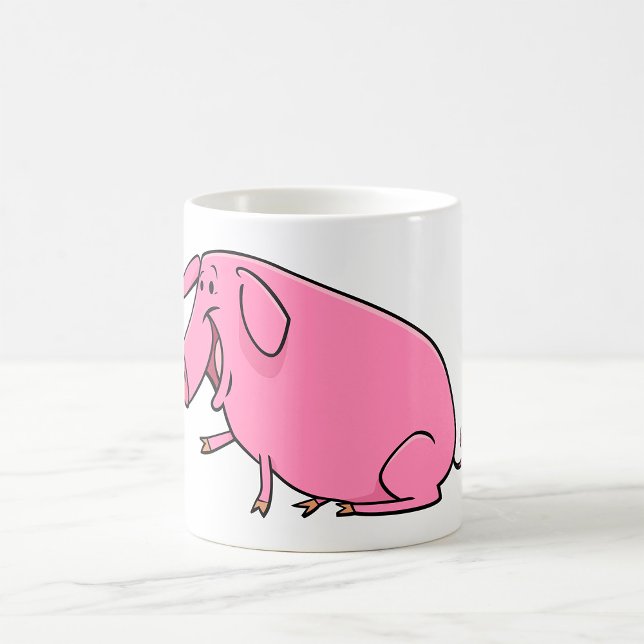 Caneca De Café Suíno Rosa Gordo (Criador carregado)