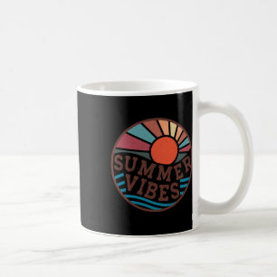 Caneca De Café Sumário de Trip da Família Vintage Beach Vibes de