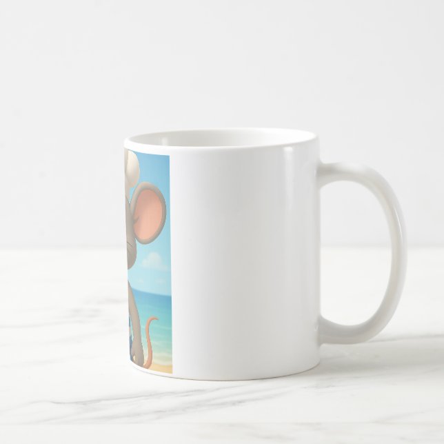 Caneca De Café Summer Beach Mouse Mug | Sorvete De Cartoon Bastan (Direita)