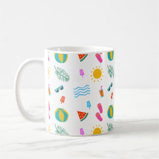 Caneca De Café Summer Beach Pattern Mug