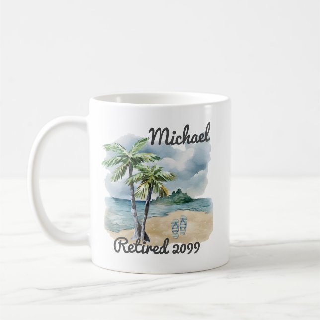 Caneca De Café Summer Beach Themed Sacudir Floter (Esquerda)