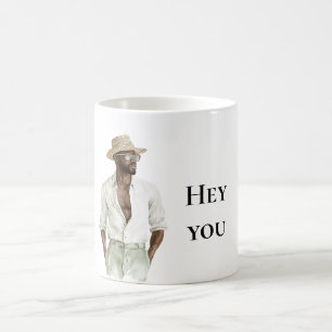 Caneca De Café Summer Black Man Ei, Você Cita