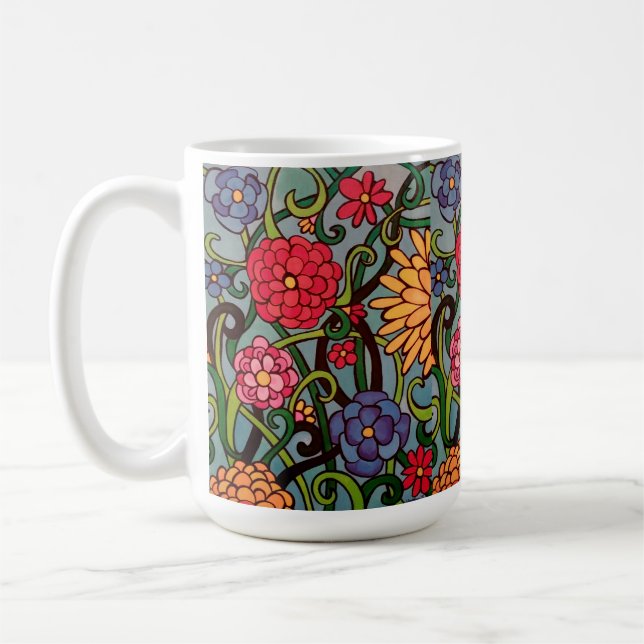 Caneca De Café Summer Blooms (Esquerda)