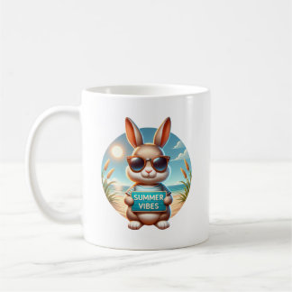 Caneca De Café Summer Bunny
