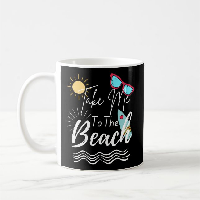 Caneca De Café Summer Me Leva À Praia (Esquerda)