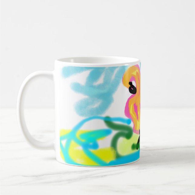 Caneca De Café Summer  pink flamingos lovely  (Esquerda)