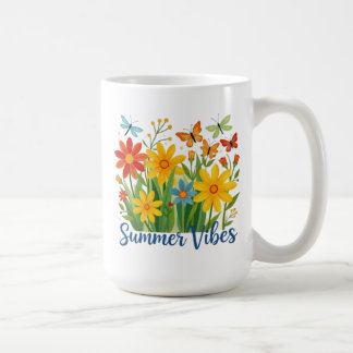 Caneca De Café Summer Vibes Floral with Butterflies-64534