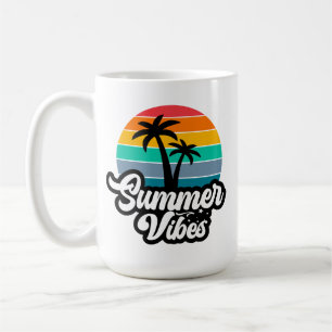Caneca De Café Summer Vibes Lago Tropical Scene-32922