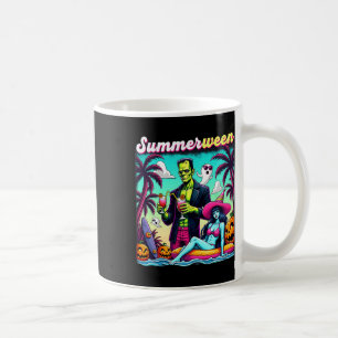 Caneca De Café Summerbetween Summer Halloween Zombie Frankenstein