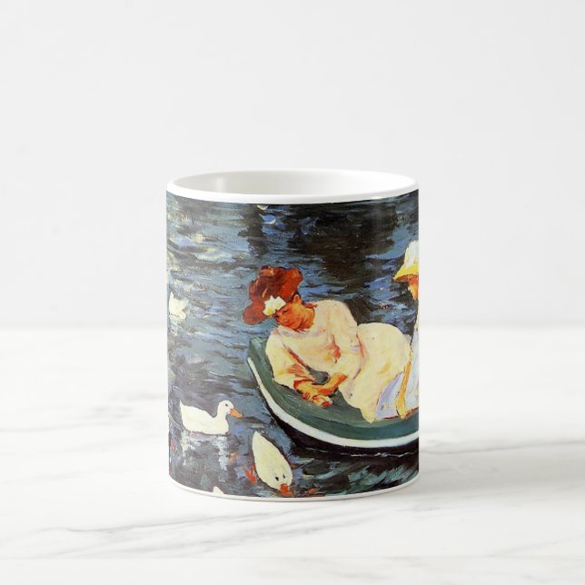 Caneca De Café Summertime (por Mary Cassatt) (Centro)