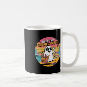 Caneca De Café Summerween Surfando Fantasmas de Verão de Hallowee
