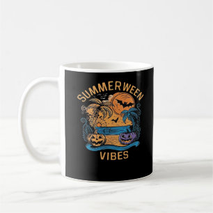 Caneca De Café Summerwin Vibes Spooky Summer Pumpkin, Diversão Cl