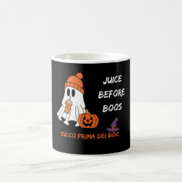 Caneca De Café Sumo Antes de Boos - Fantasma e Abóbora do Hallowe