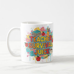 Caneca De Café Sumo de Sobrevivência do Professor - Mug de Café E