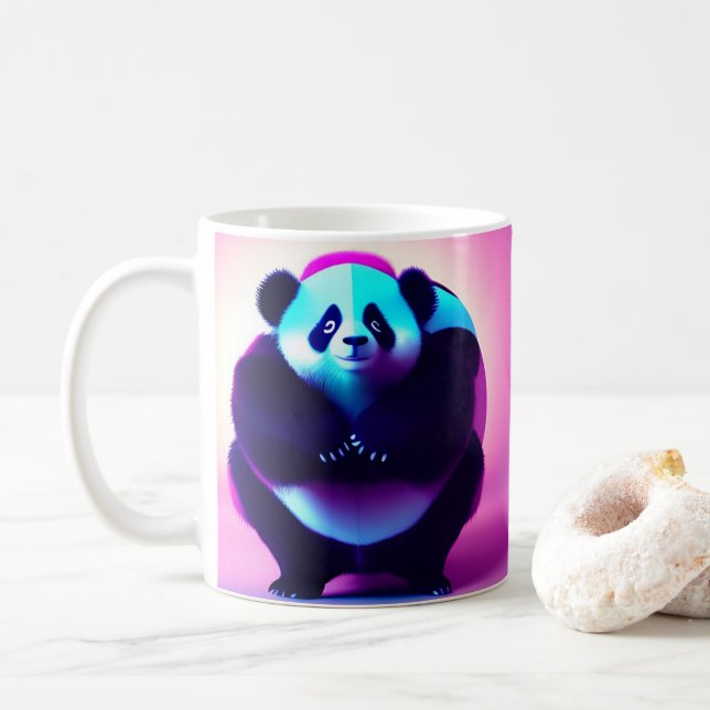 Caneca De Café Sumo Panda, O Névoa Bamboo, Coffee Mug (Com Donut)