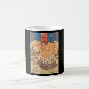 Caneca De Café Sumo Wrestler Vintage Art Eu amo Sumo Japonês
