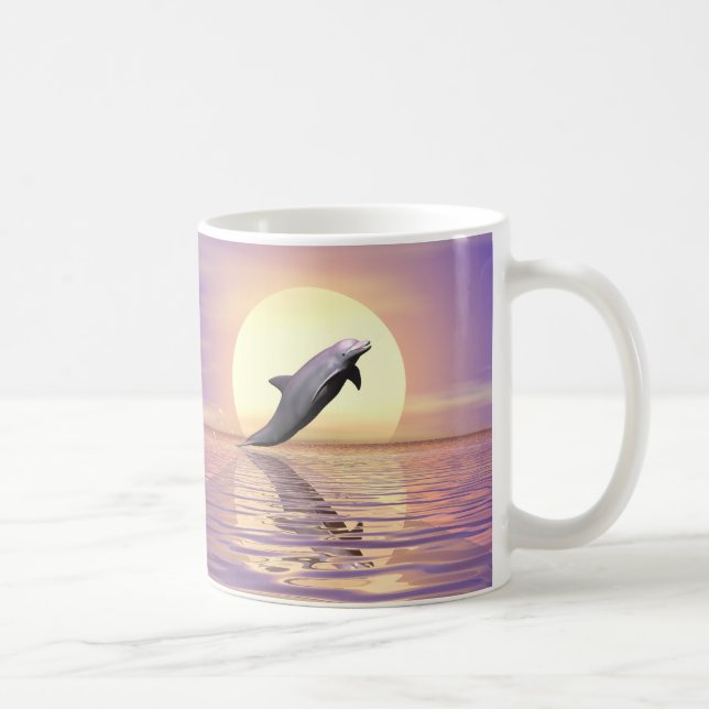 Caneca De Café Sun Dolphin (Direita)