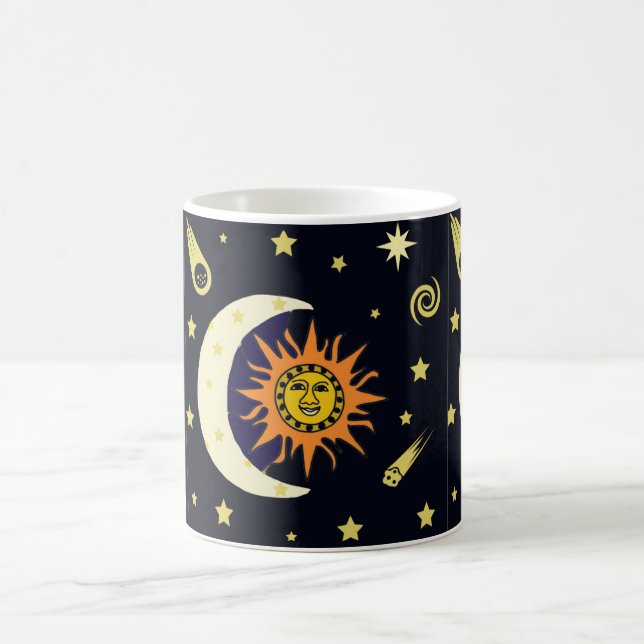 Caneca De Café Sun Moon e Celestial Coffee Mug (Centro)
