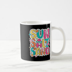 Caneca De Café Sun Salt Sand Funny Beach Palm Tree Summer Vacatie