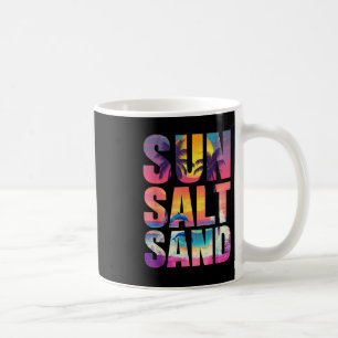 Caneca De Café Sun Salt Sand Summer Beach Vibes Férias R