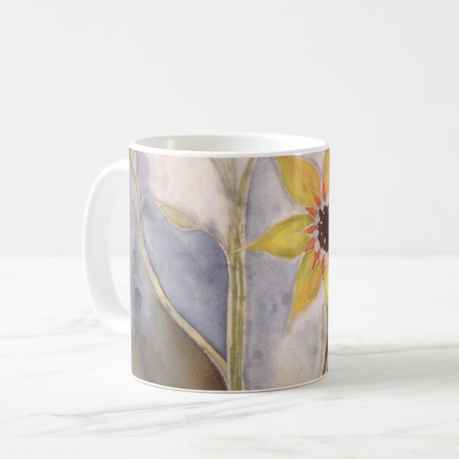 Caneca De Café Sunflower (Frente Esquerda)