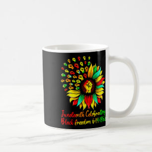 Caneca De Café Sunflower Black Freedom June 19 1865 Juneteécimo A