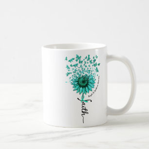 Caneca De Café Sunflower Faith Butterfly Fragile X Syndrome