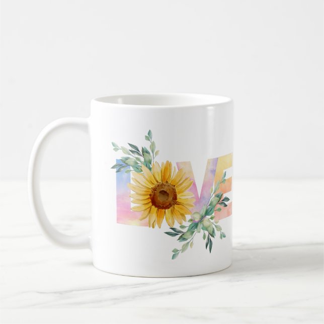 Caneca De Café Sunflower Love (Esquerda)