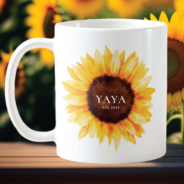 Caneca De Café Sunflower Yaya (Criador carregado)