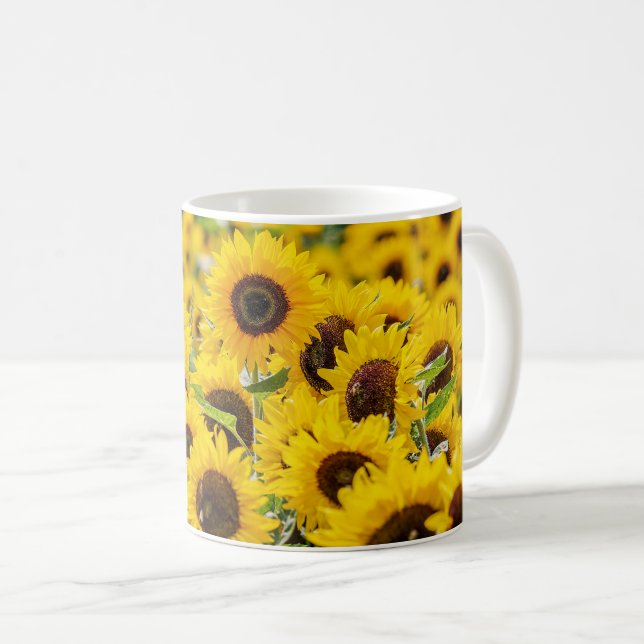 Caneca De Café Sunflowers (Frente Esquerda)