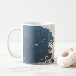 Caneca De Café Sunglint Beams Do Lago Michigan