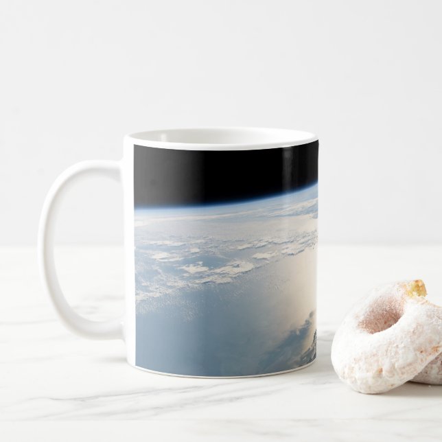 Caneca De Café Sunglint Reflete No Golfo Do México (Com Donut)