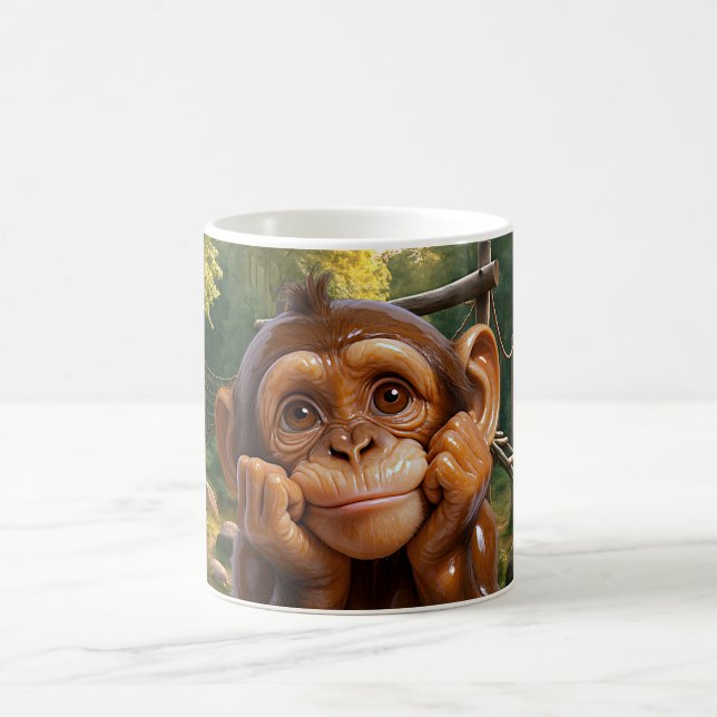 Caneca De Café Sunny Chimp (Centro)