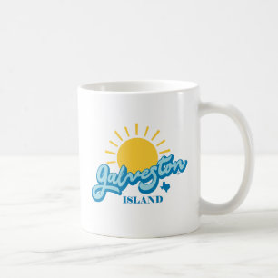 Caneca De Café Sunny! Galveston Island Texas