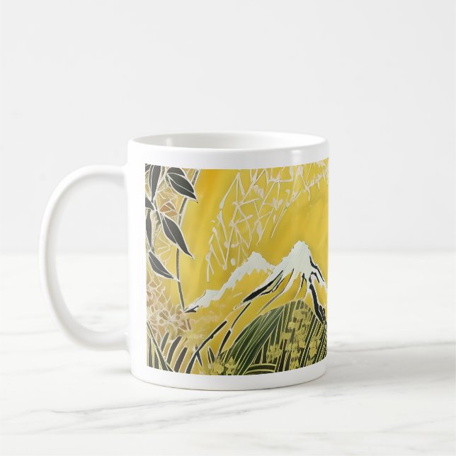 Caneca De Café Sunny Zen - montanha amarela (Esquerda)