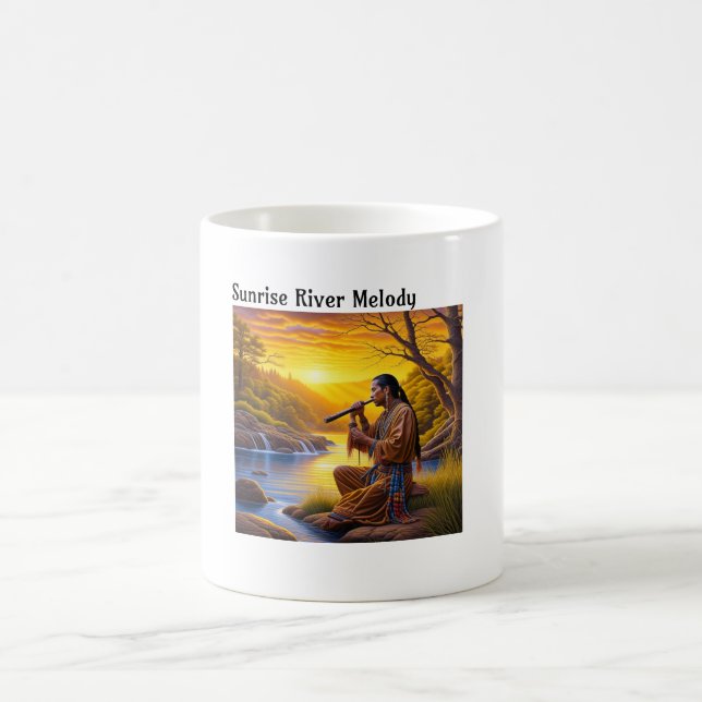 Caneca De Café Sunrise River Melody (Centro)
