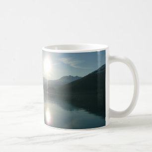 Caneca De Café Sunrise sobre Fjord Alaska Fotografia do College