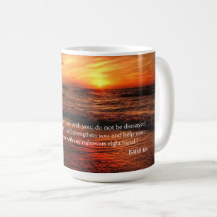 Caneca De Café Sunset Beach Não Teme Isaiah 41:10