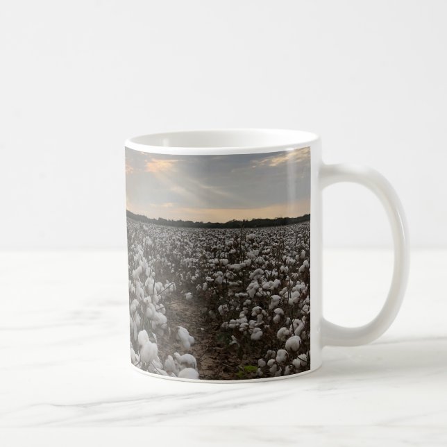 Caneca De Café Sunset Campo de Algodão (Direita)