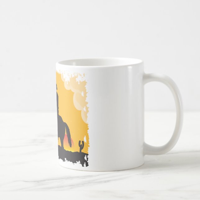 Caneca De Café Sunset Cowboy (Direita)