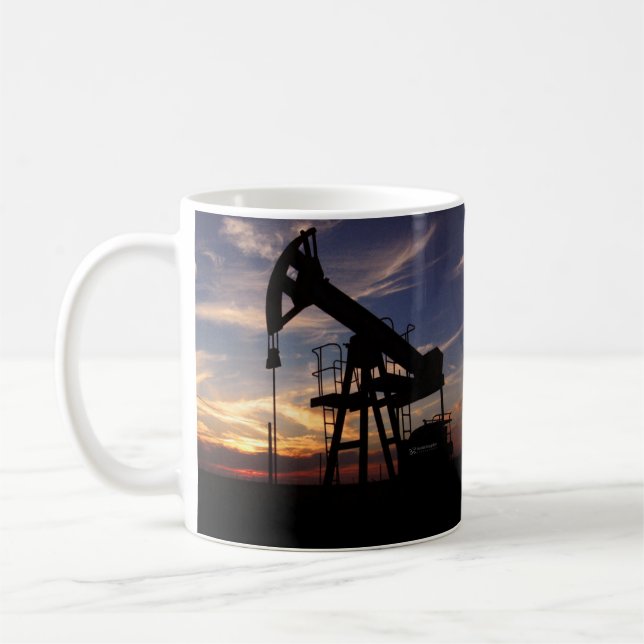 CANECA DE CAFÉ SUNSET DE CAFÉ DE PETRÓLEO MUG (Esquerda)